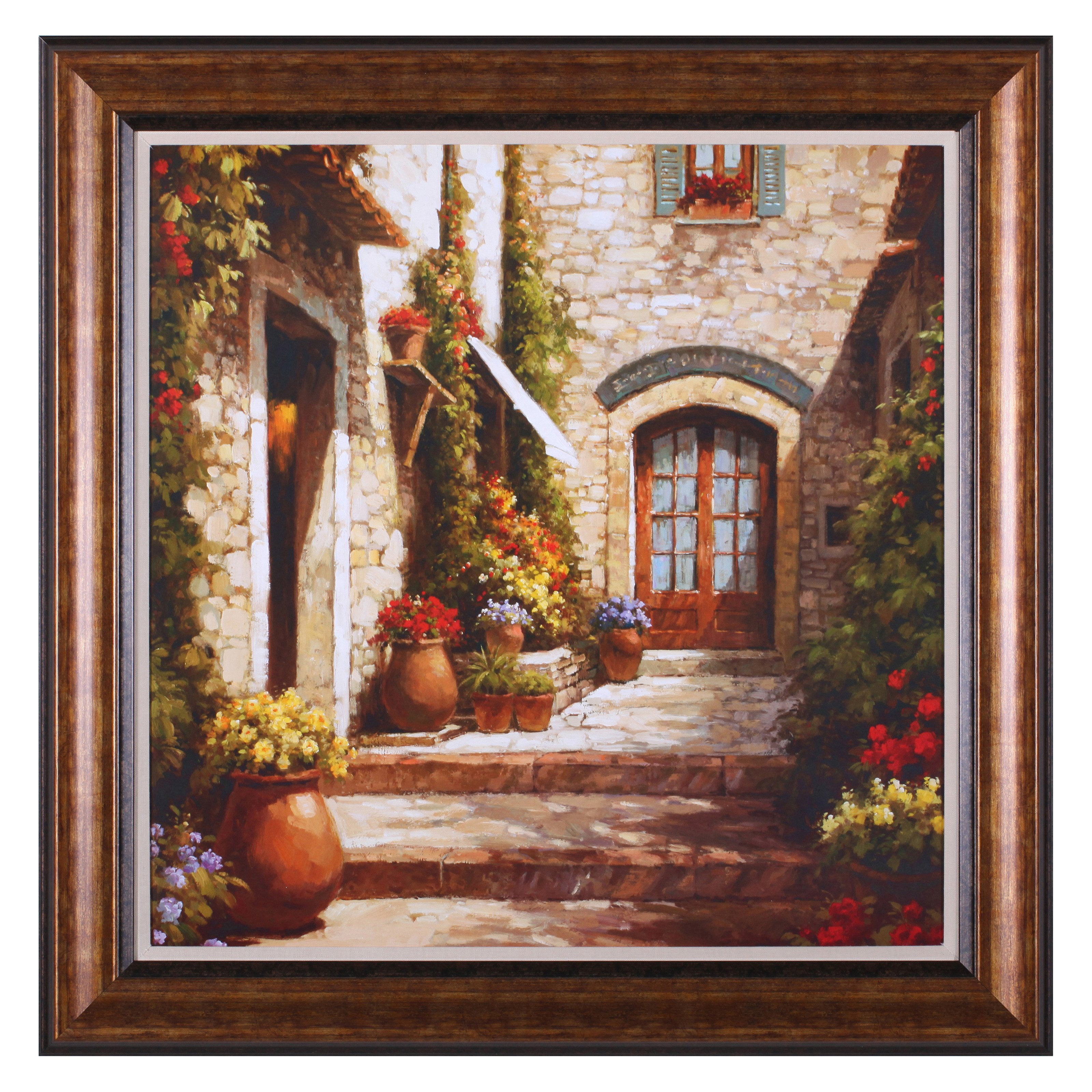 Art Effects Sunlit Courtyard Framed Wall Art