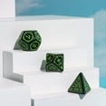 thumbnail image 3 of cusdie 7-Die Acrylic DND Dice, Druid Polyhedral Dice Set for Role Playing Game Dungeons and Dragons D&D Dice MTG Pathfinder, 3 of 5