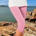 thumbnail image 5 of Hassda Clearance! Capri Yoga Pants For Women Leggings For Women Plus Size High Waisted Yoga Cropped Trousers 2025 Summer Gym Pants Womens Capris For Summer Clearance Pink XXXL, 5 of 8