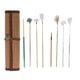 thumbnail image 2 of Featina Limpia de Cera Para El Oído, 7pcs Nervioso Cantante de la Oreja Extracción de Cera Pluma RelajándaSe Con Estera de Bambú para Salón, 2 of 7