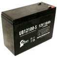thumbnail image 6 of 4-Pack UB12100-S Universal Sealed Lead Acid Battery (12V, 10Ah, F2 Terminal, AGM, SLA) Replacement - Compatible With Schwinn S500, S350, Missile FS, S180, S750, S600, Razor Rebellion Chopper, 6 of 8