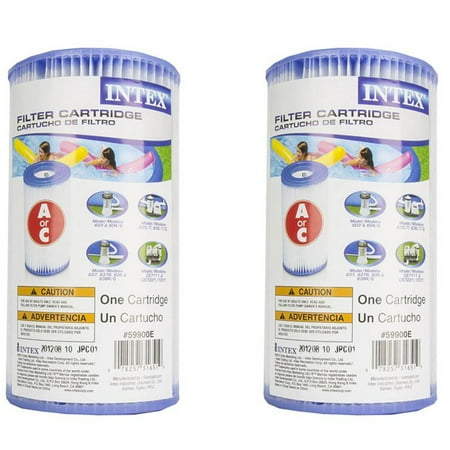 Intex - 29000E Pool Easy Set Type A Replacement Filter Pump Cartridge, (2 Pack)