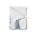 thumbnail image 2 of Venus Soft Flannel Fleece Throw Blanket, Love and Beauty Historic Antique and Greek Folklore Archaeology Artwork, Cozy Plush for Indoor and Outdoor Use, 60" x 80", Blue Grey and White, by Ambesonne, 2 of 5