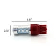 thumbnail image 6 of 7443 Red Stop Brake 2835 Flash Strobe Rear Alert Safety 12-LED Light Bulbs (7443, Red), 6 of 7