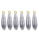 thumbnail image 1 of 6 uds nuevos pesos de pesca plomos forma de gota de agua aparejos de pesca de fundición (10g), 1 of 5