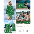 thumbnail image 5 of Lucky Shamrock, Beach Towels Oversized Super Absorbent, St. Patrick's Day Irish Clover Green Lightweight Bath Towel Quick Dry Sets For Bathroom/Pool/Rv Camping/Beach Play/Gym Room/Picnic 31"x62", 5 of 8