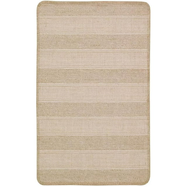 Tapete Decoración Cuarto de Yute y algodón Alfombra Dormitorio hogar Lavable de 50x80cms