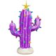 thumbnail image 1 of Navidad De Resina Con Luces, Adorno De Mesa De Cactus De Navidad Nostálgico Vintage, Decoraciones De Navidad Eigraketly HA042673-02, 1 of 6