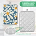 thumbnail image 6 of Yayeee Pot Holders Kitchen Heat Resistant with Pockets 7"x9.8" Cotton Oven Cooking Hot Pads, Whimsy Daisy Pattern, 6 of 7