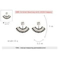 thumbnail image 2 of 50198 Metal Rhinestone Sector High Quality Glass Earring Ear Stud Jewelry Accessory, 2 of 7