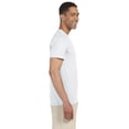 thumbnail image 2 of Justblanks Men's Adult Crew Neck Softstyle Preshrunk Semi-Fitted 100% Ciotton Short Sleeve T-Shirt For Men - WHITE - 4X-Large, 2 of 3