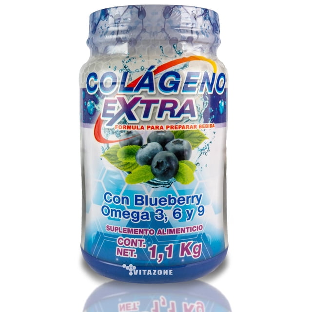 Colágeno Extra Coenzima Q10 Omegas 1.1 kg Sanabi Blueberry