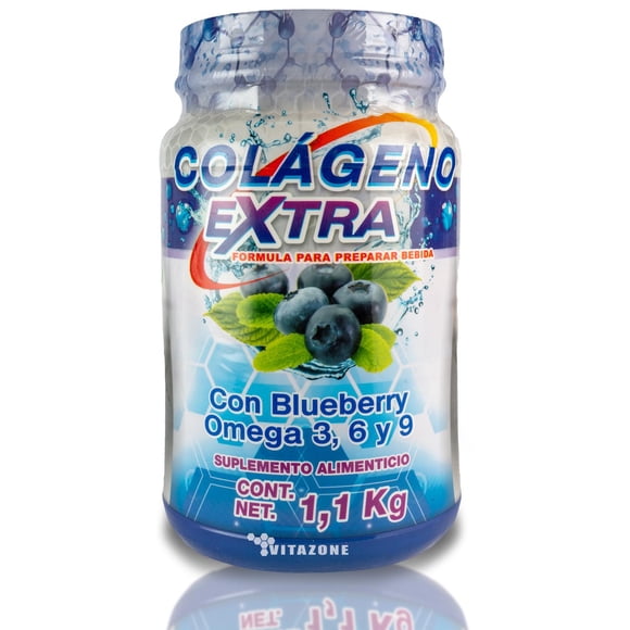 Colágeno Extra Coenzima Q10 Omegas 1.1 kg Sanabi Blueberry
