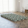 thumbnail image 3 of Floral Foldable Mattress, Abstract Flowers and Leaves, 78.7" x 47.2", Grey Pale Sage Green, by Ambesonne, 3 of 4