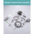 thumbnail image 2 of Wowow Single Handle 8-Spray Patterns Tub and Shower Faucet 1.8 GPM with Corrosion Resistant in Brushed Nickel (Valve Included), 2 of 5