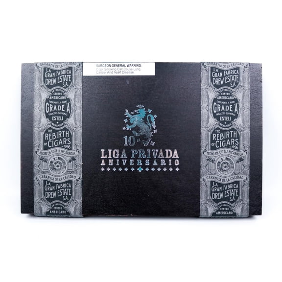 Liga Privada Robusto Aniversario Empty Wood Cigar Box 11.75" x 7.5" x 1.25"