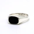 thumbnail image 3 of Black Onyx Men Ring Islamic Ring Surah Al-Baqarah Ayatul Kursi Quran Laser Engraved 925K Sterling Silver Natural Gemstone || KOHI RING, 3 of 8