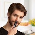 thumbnail image 4 of Painless Facial Hair Trimmer, 2 in 1 Electric Eyebrow Trimmer, Body Hair Clipper, Rechargeable Nose Hair Trimmer, Ear Eyebrow Trimmer with USB Cable Charging, Nose Hair Clipper Detailer for Men Women, 4 of 10