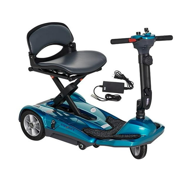 EV Rider S19M BLUE TranSport EZ Fold Manual Folding Mobility Scooter