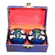 thumbnail image 2 of 2 bolas de masaje con caja de almacenamiento, masajeador de dedos, bolas de salud chinas panda azul, 2 of 9