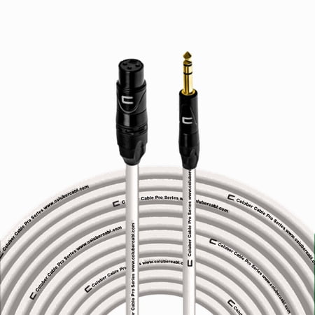 Coluber Cable Balanced XLR Female to 1/4" TRS Male Cable Pro Audio Connector