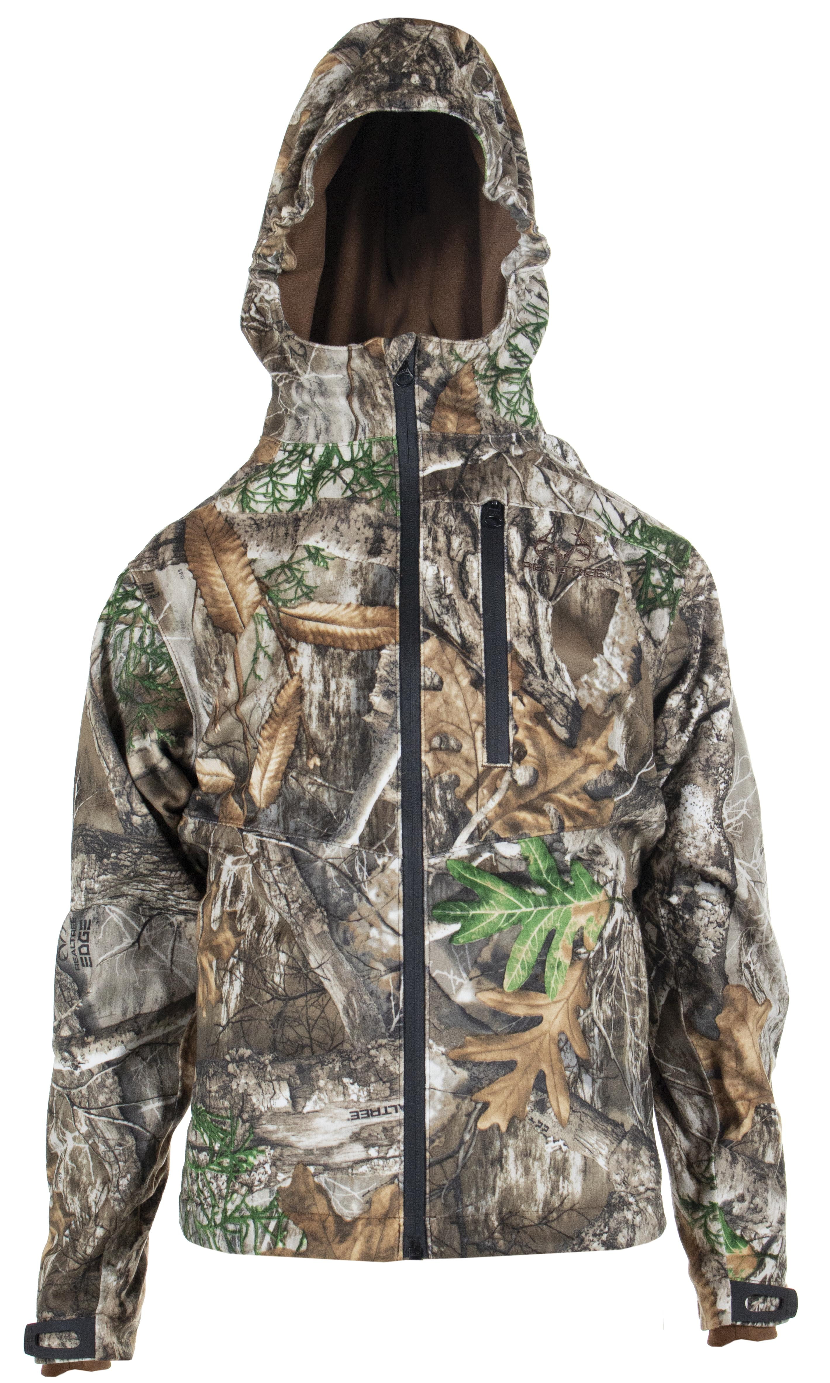 Realtree Youth Scent Factor Hunting Jacket, Realtree Edge, Size Medium