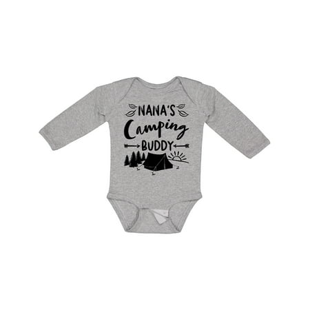 

Inktastic Nana s Camping Buddy Gift Baby Boy or Baby Girl Long Sleeve Bodysuit
