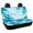 Palm Tree Stripe, variant on CHAQLIN Blue & Green Palm Tree Pattern Carseat Protectors for Pet, 2 Piece Car Rear Seat Protectors Non-Slip Waterproof Car Back Seat Covers
