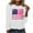 White, variant on Luxalzxs Breast Cancer Awareness Tops for Women Cute Long Sleeve Pink Ribbon USA Flag Print Shirts Causal Crewneck Pullover Tops T Shirt Blouse