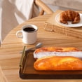 thumbnail image 3 of FELTECHELECTR Bandeja de bambú con asas: bandeja para servir comida para desayuno, mesa de centro, cena y bar. Bandeja decorativa de madera rústica para cocina y dormitorio., 3 of 6