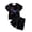 Black-5, variant on WhouRiu Boys Casual Outfits Short Sleeve Dinosaur Graphic Tees And Shorts Sets Kids Summer Clothes
