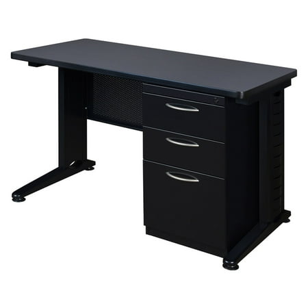 UPC: 0843532019269 | Regency 66 In. Single Ped Desk – Grey