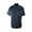 Blue, variant on Men's Shirt Work Twill Resists Short Sleeve Black, Navy, Grey