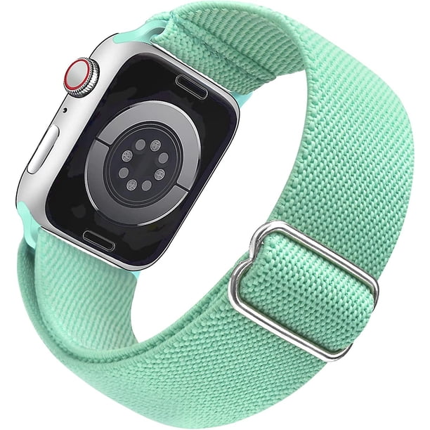 Correa De Reloj Elástica Compatible con Correa De Reloj Apple 41 Mm 40 Mm 38 Mm Cómoda Correa Deportiva Ajustable Para Iwatch Series 7 6 5 4 Se 3 2 1 Mujeres Hombres - Tu