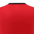 thumbnail image 4 of SGFCWSX Mens Soccer Set 2 Piece V Neck Quick Dry Short Sleeve Shirt and Shorts Football Training Uniform Outfit Red Size 3XL, 4 of 4