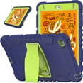 thumbnail image 2 of XYX Case for iPad Mini 5th/4th Generation 7.9 inch, Dual Layer Slim Heavy Shockproof Rugged Protective Cover Case with Kickstand (Navy Lime), 2 of 7