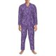 thumbnail image 3 of Balery Lavender Flowers Pijama para Hombre de Dos Piezas con Manga Larga, Conjunto de Dormir y Descanso Suave con Bolsillos-Medium, 3 of 7