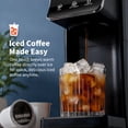 thumbnail image 5 of 2-in-1 Coffee Maker Compatible with Capsule & Ground Coffee, 6-16oz Adjustable Brew Size, 40oz Large Water Tank, Easy Operation Compact Coffee Machine, Black, 5 of 6