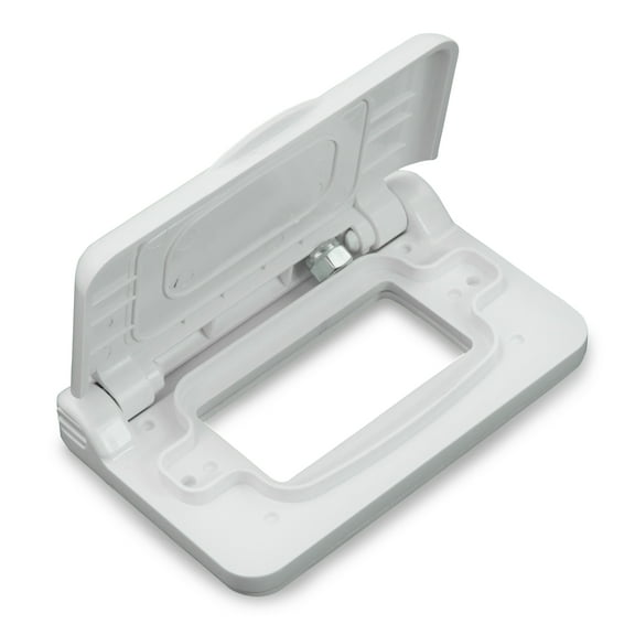 Leisure Cords 15 Amp Weatherproof Receptacle Cover for RV Trailer RV Outdoor Electrical Outlet (White)