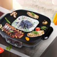 thumbnail image 3 of Electric Hot Pot and BBQ Grill, Hot Pot BBQ Integrated Electric Grill Hot Pot, 2 in 1 Versatile Non-Stick Frying Pan, Electric Barbecue Table Top Grill Hot Plate, 3 of 7
