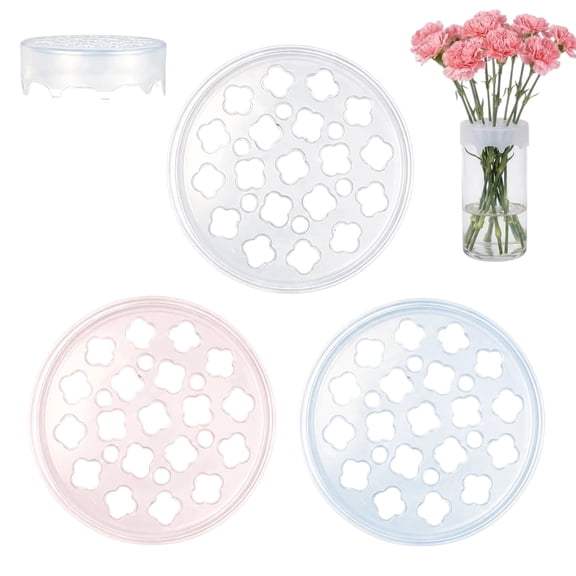 Flexible Waterproof Reusable Silicone Blossom Grid Flower Arrangement Grid 3 Count-Sky Grace