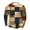 D-Multicolor, variant on Print Texture Shirts for Men Retro Crew Neck Pullover Long Sleeve Tops M-Multicolor