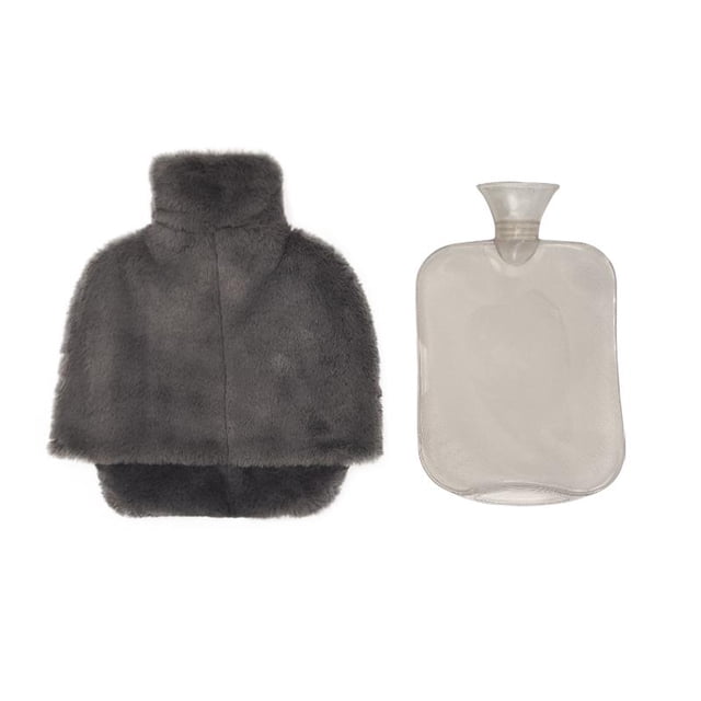 Bolsa de agua caliente de con funda extraíble Compresa fría y caliente cómoda y duradera Gris jinwen calentador de manos