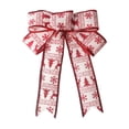 thumbnail image 2 of Adornos navideños, adornos navideños, regalos navideños. Lazo navideño de yute de 9,8 pulgadas para colgar. Adornos navideños. Adorno para festival., 2 of 6
