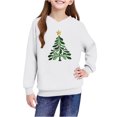 thumbnail image 4 of Lorytime Kids Hooded Sweatshirt for Girl Boys Christmas Tree Sweatshirt Long Sleeve Tops Drop Shoulder Festive Pullover, 4 of 4