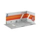 thumbnail image 5 of Vitrina de estacionamiento a escala 1/24 para simulación de juguete de modelo de coche de aleación naranja, 5 of 8
