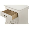 thumbnail image 4 of Glory Furniture Louis Phillipe 3 Drawer Nightstand in White, 4 of 5