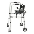 thumbnail image 3 of Drive Medical Clever Lite LS Rollator Walker with Seat and Push Down Brakes, 3 of 8