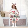 thumbnail image 7 of FORMRS Wearable Blanket Hoodie with Sleeves for Kids Cozy Flannel Sweatshirt, Christmas Penguin, 7 of 7