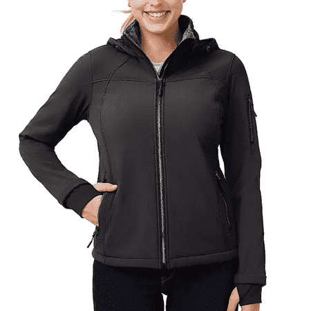 Free Country Women's Softshell Jacket (Black, Medium)